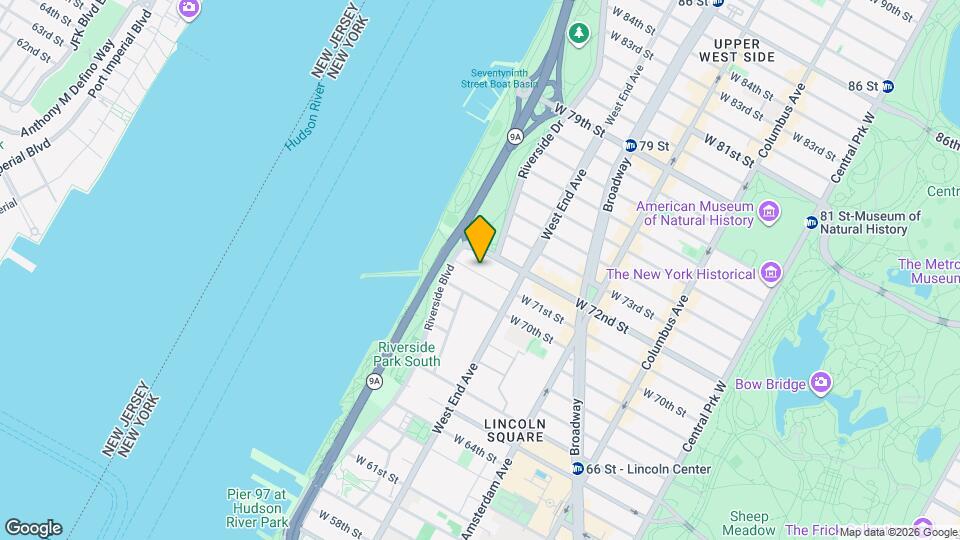 349 W 71st St Map and Location Details