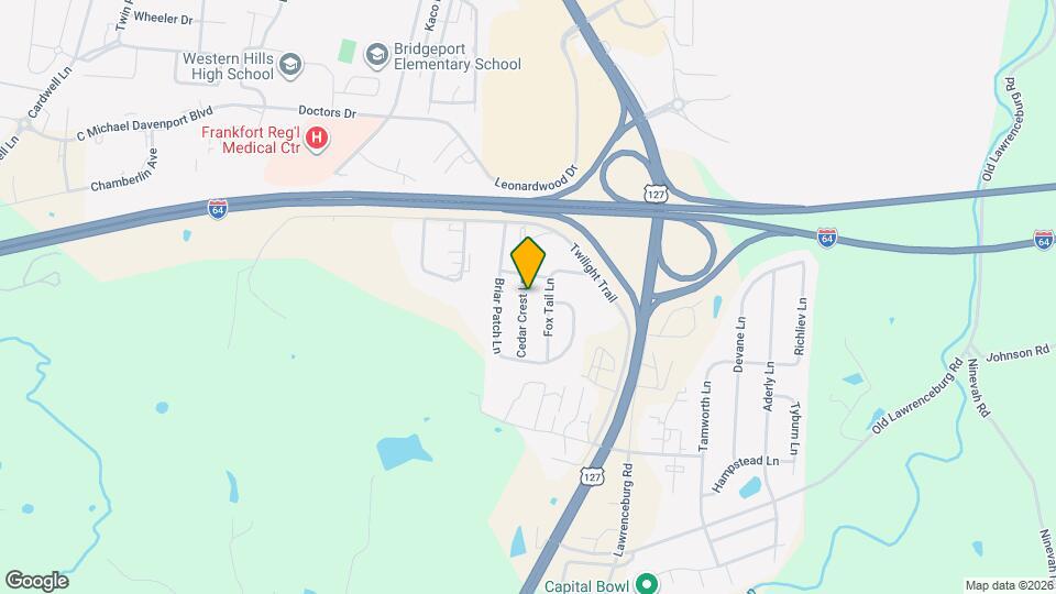 109 Cedar Crest Ln Mapa y Detalles de la Ubicación