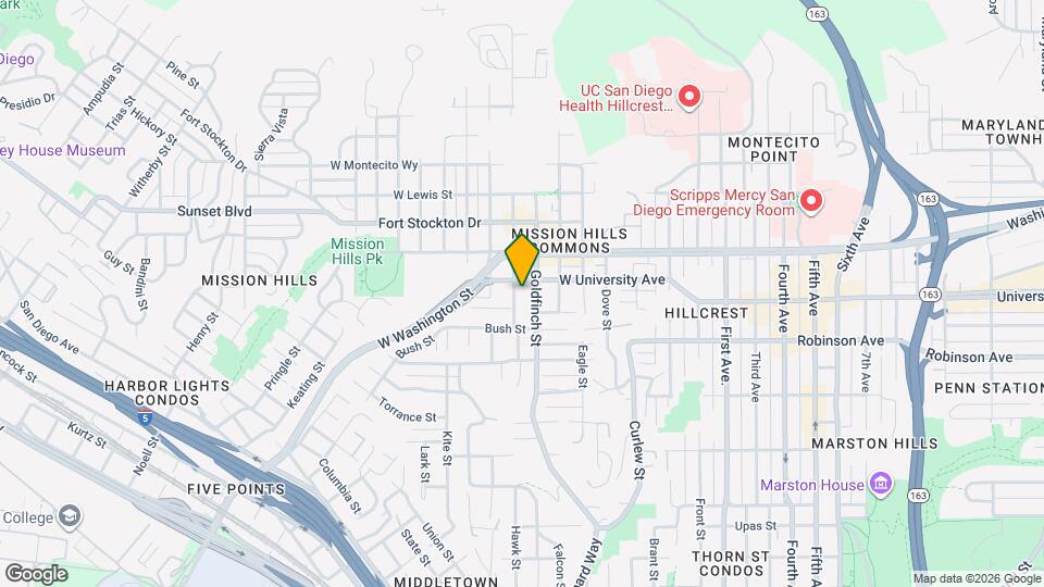 3917 Hawk St Map and Location Details