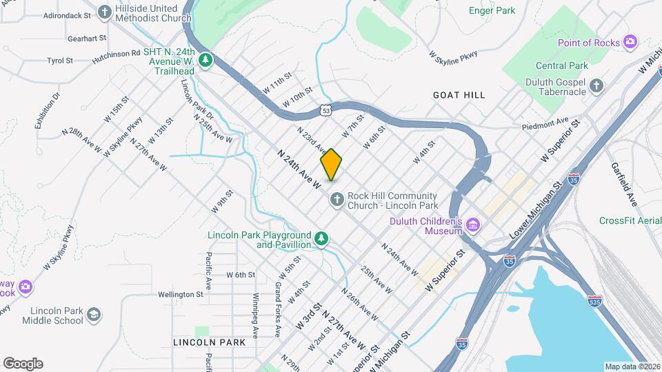 2326 W 6th St, Unit Upper Level Unit Map and Location Details