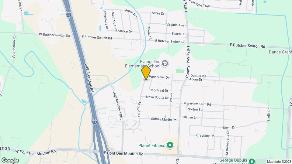 402 Toronto Dr Map and Location Details