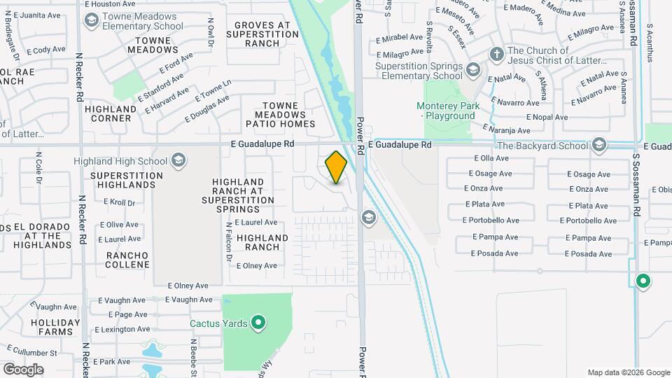 4733 E Olive Ave Mapa y Detalles de la Ubicación