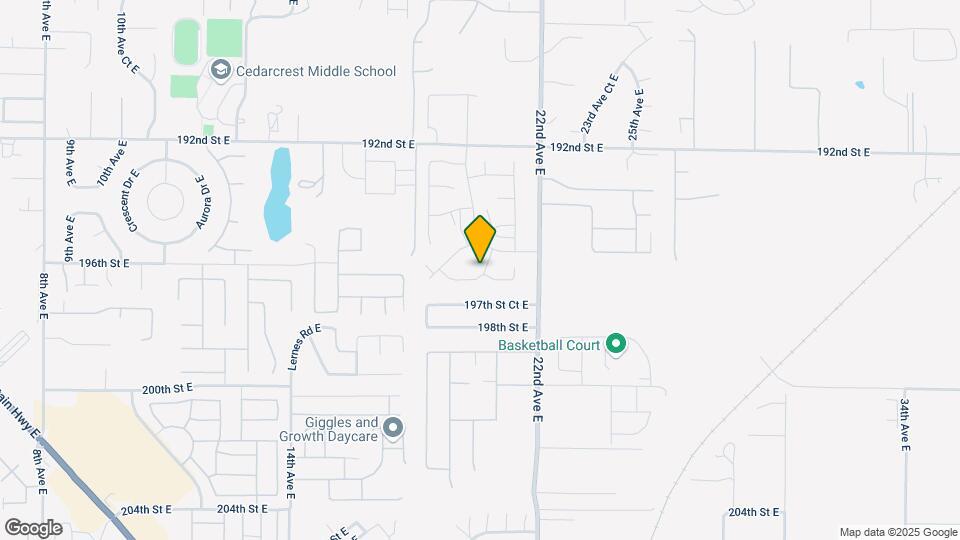 2019 196th St Ct E Map and Location Details