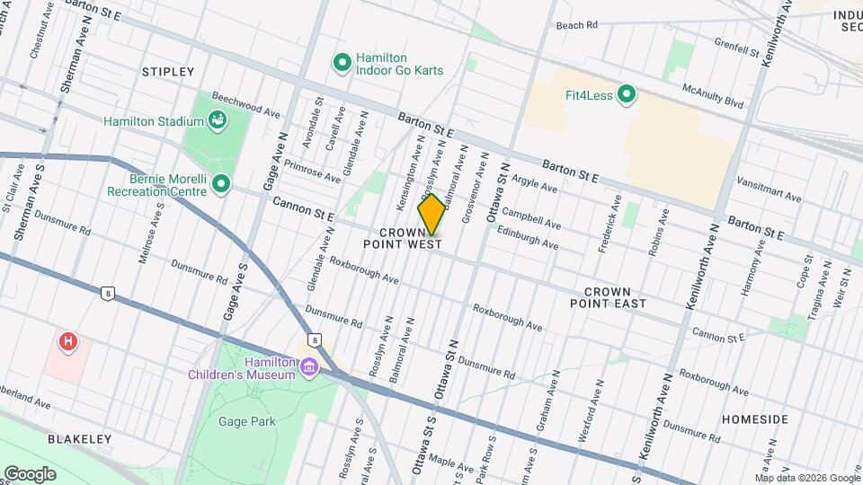 195 Balmoral Ave N Map and Location Details