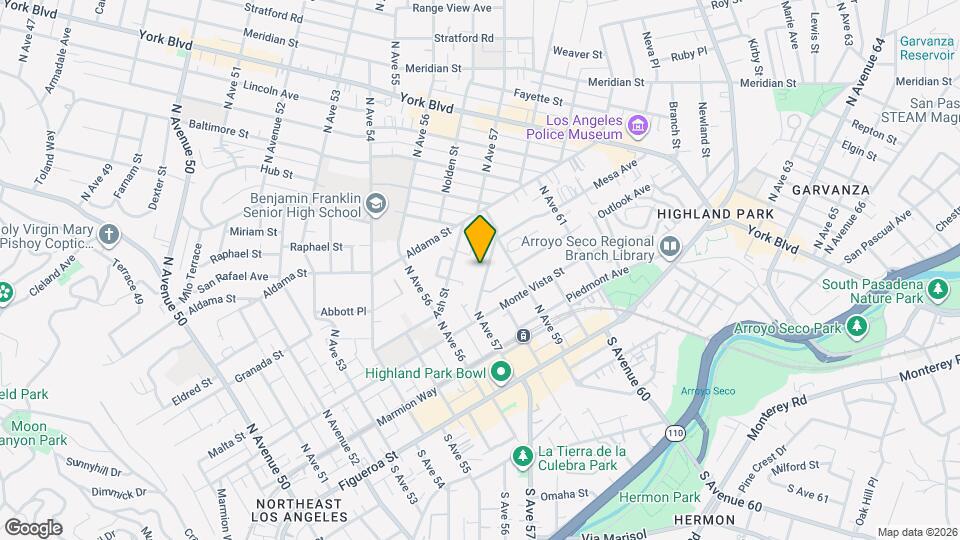 362 N Ave 57 Mapa y Detalles de la Ubicación