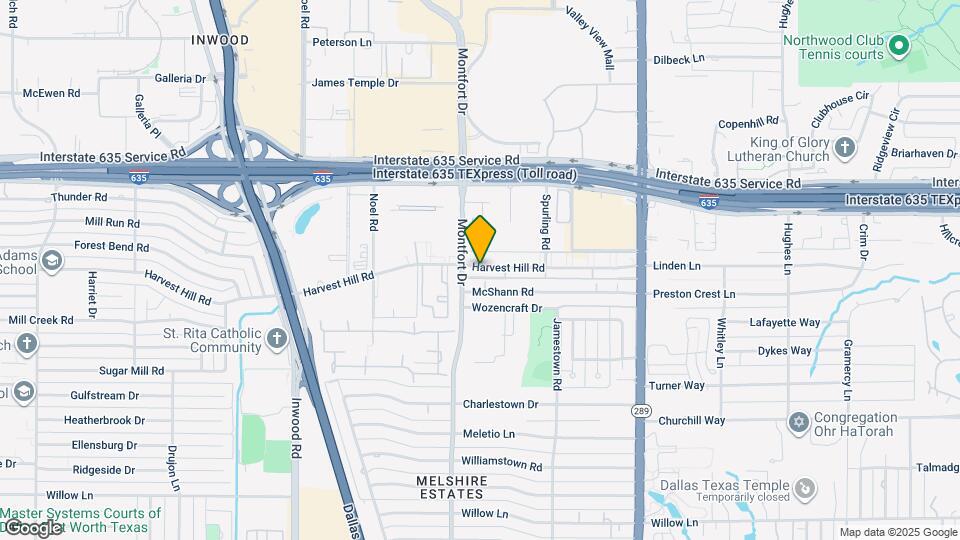5614 Harvest Hill Rd Mapa y Detalles de la Ubicación