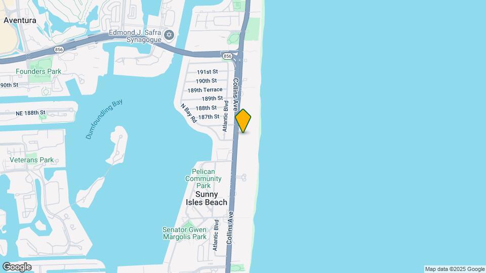 18501 Collins Ave, Unit 1902 Mapa y Detalles de la Ubicación