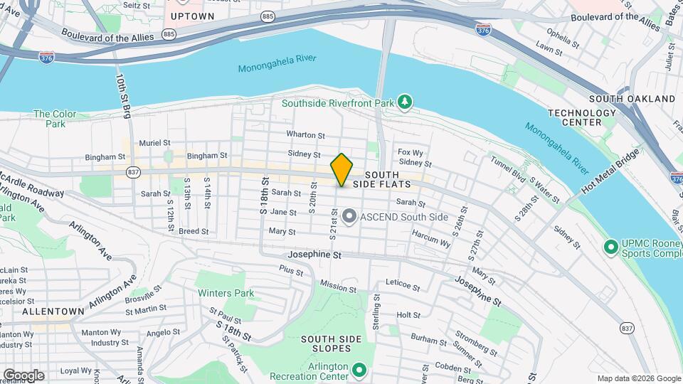 2105 Sarah St, Unit 3 Mapa y Detalles de la Ubicación