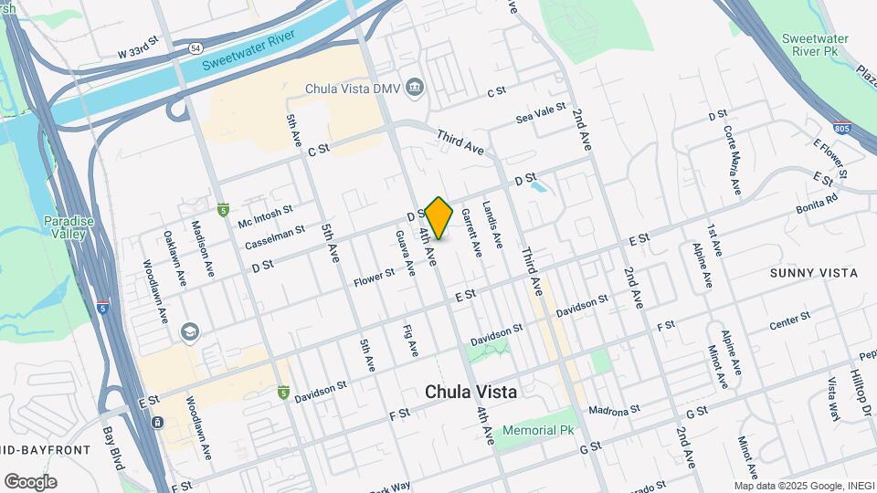 The Chula Vista Townhouse Map and Location Details