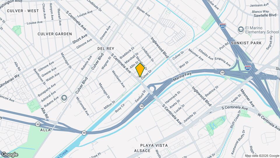 4980 S Centinela Ave Map and Location Details