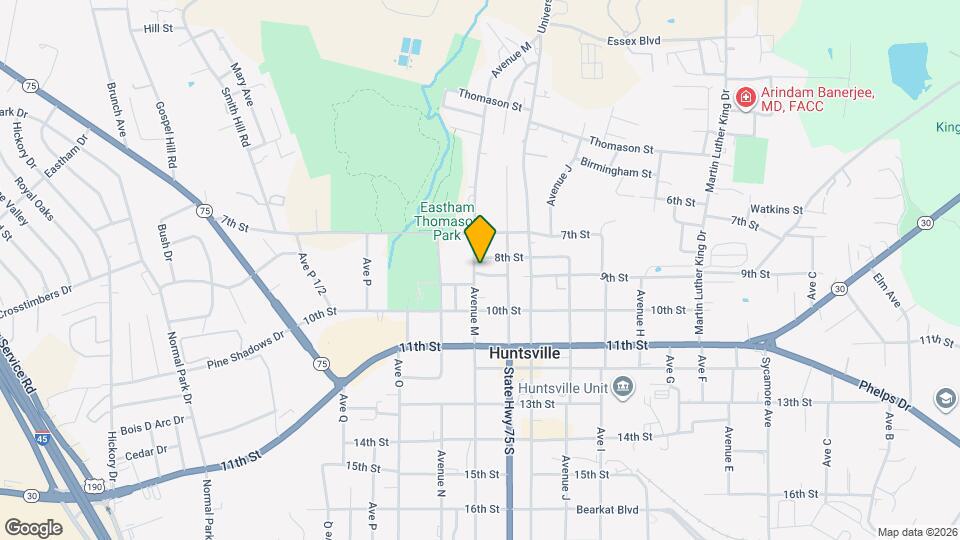 827 Avenue M Map and Location Details