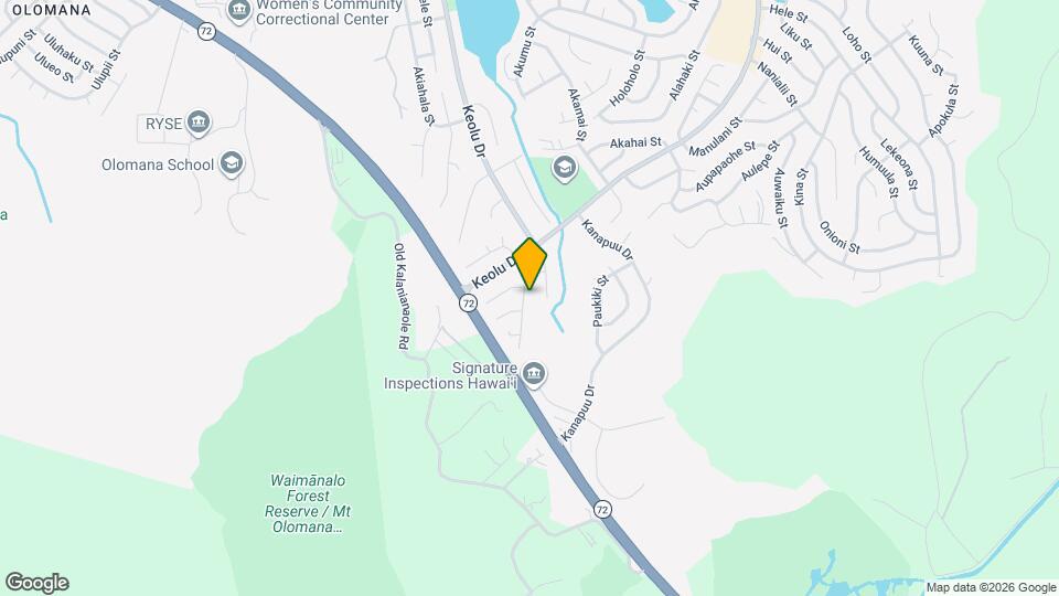 1760 Akaakoa St Map and Location Details