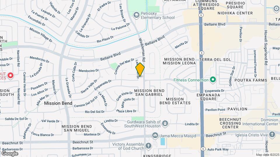 7311 Las Brisas Dr Map and Location Details