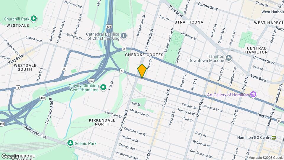 455 Main St W Map and Location Details