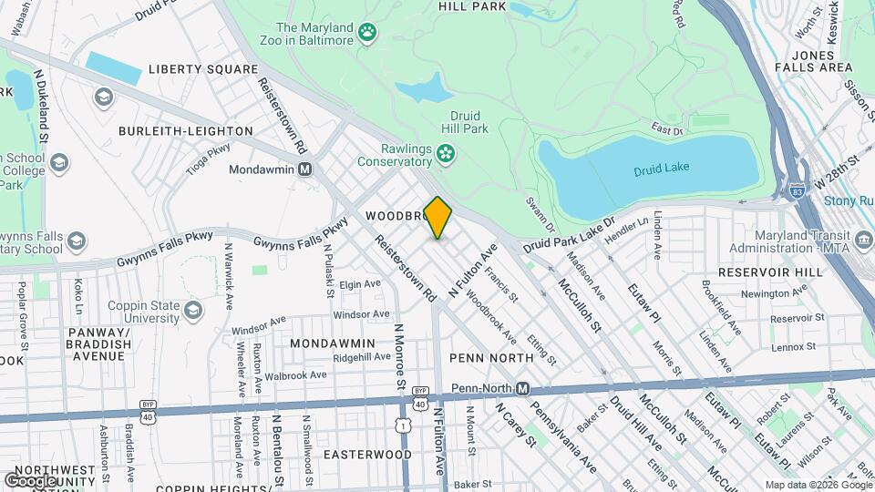 2832 Parkwood Ave Map and Location Details