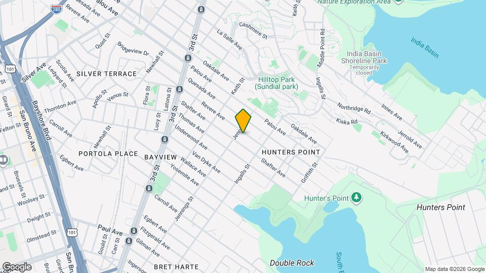 1381 Revere Ave Map and Location Details