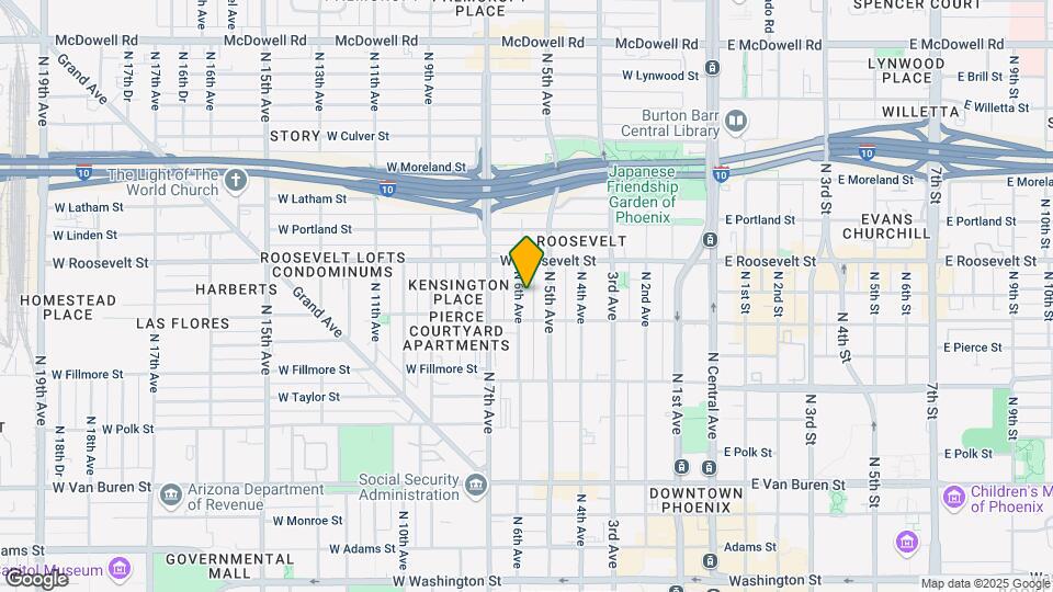 Roosevelt Historic District Housing Map and Location Details