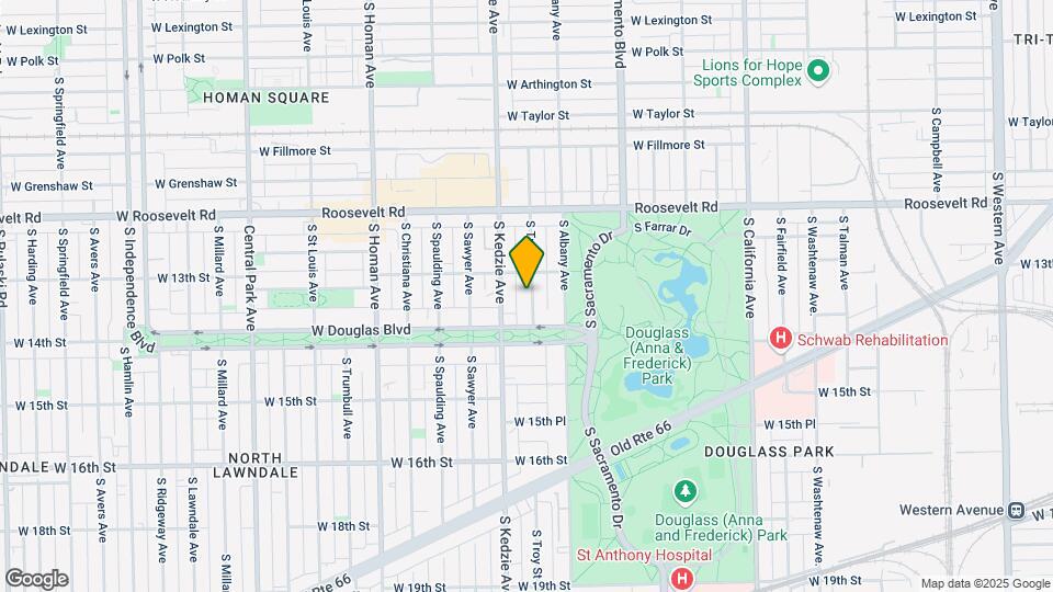 1320 S Troy St Map and Location Details