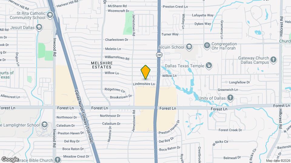 5957 Lindenshire Ln Map and Location Details