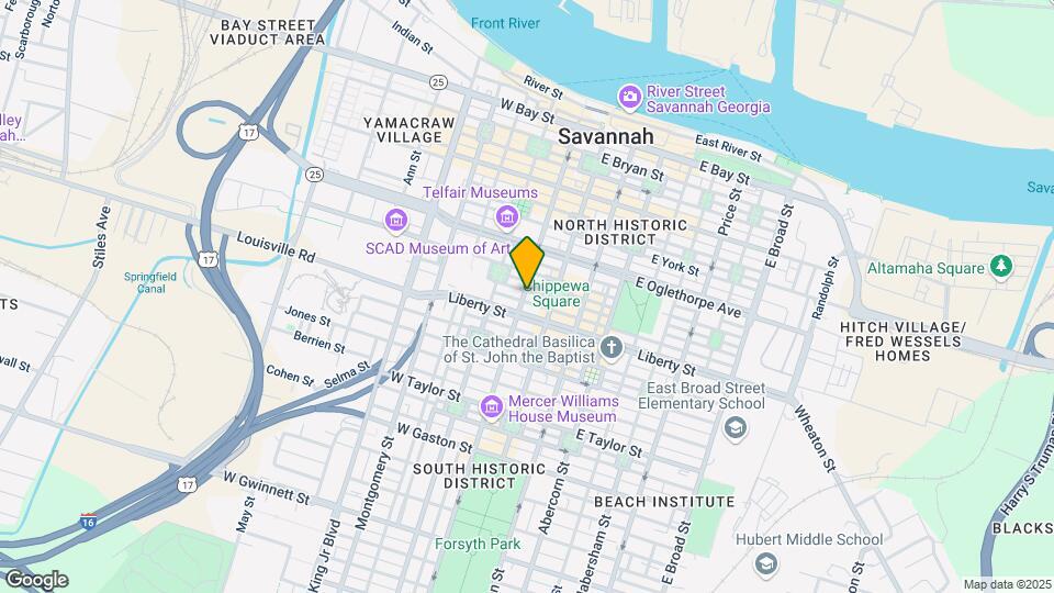 25 W Perry St, Unit 1 Map and Location Details