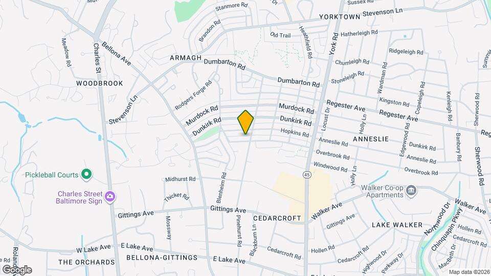 132 Overbrook Rd Map and Location Details