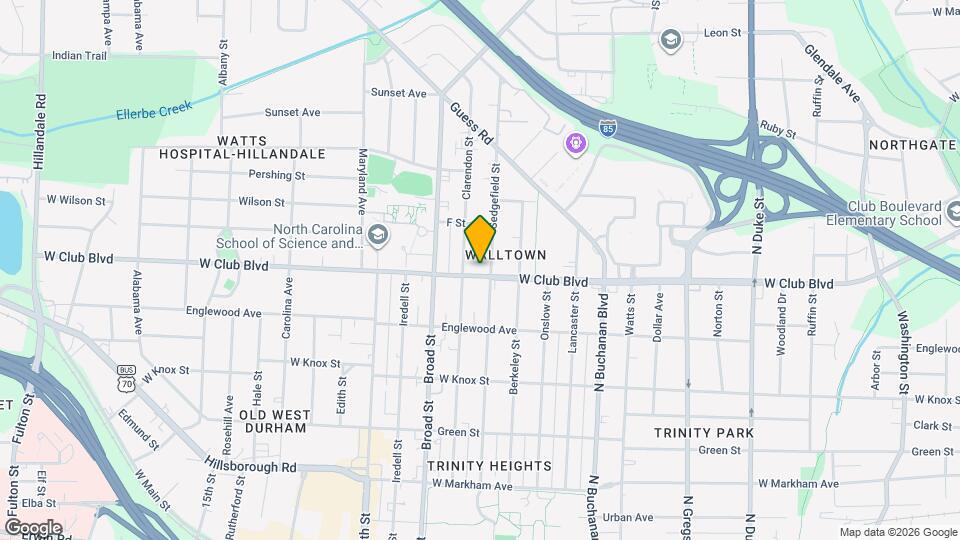 1604 W Club Blvd Map and Location Details