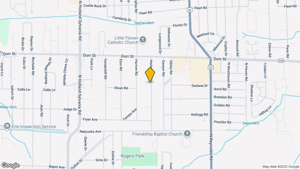 1017 Heidelberg Rd Map and Location Details