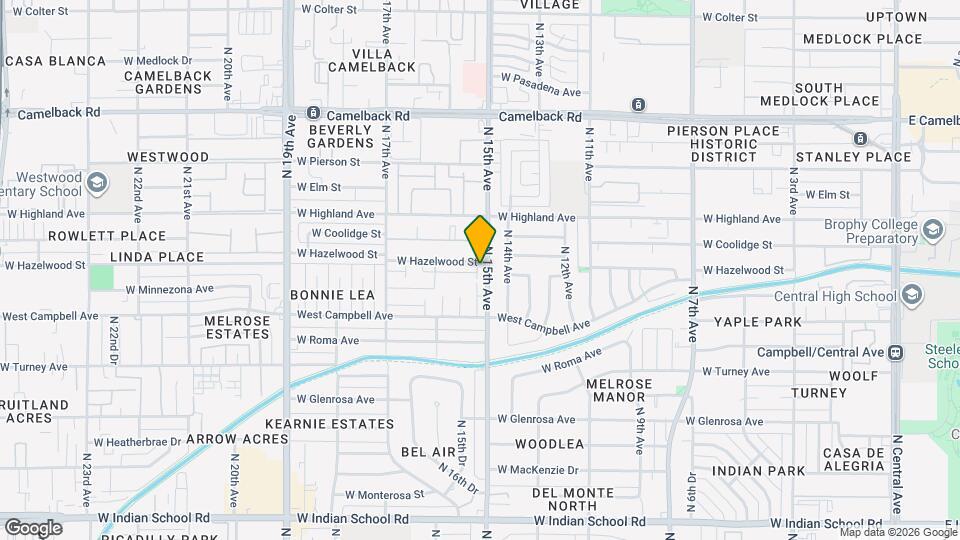 4558 N 15th Ave Map and Location Details