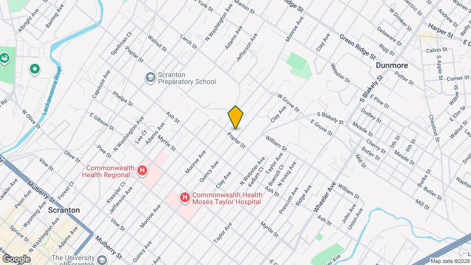 1105 Quincy Ave Map and Location Details