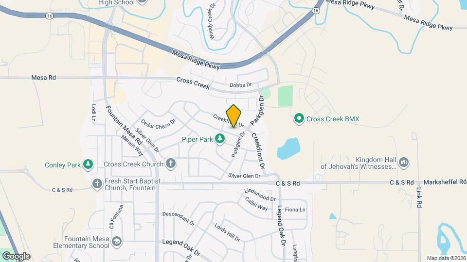 8459 Meadowcrest Dr Map and Location Details