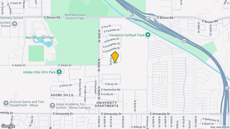 8125 E Ellis St Map and Location Details