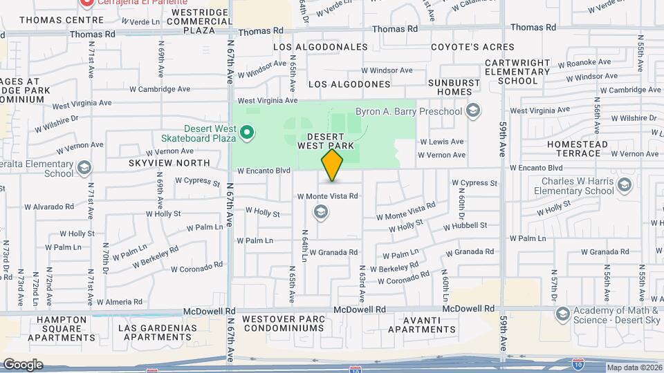 6343 W Cypress St Map and Location Details