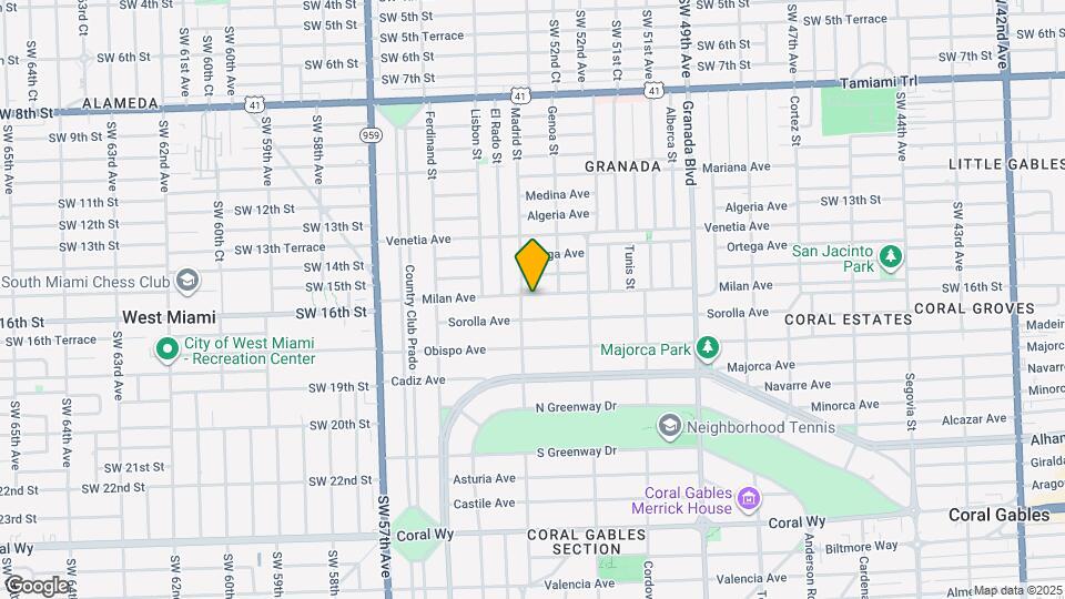 1260 Milan Ave Map and Location Details