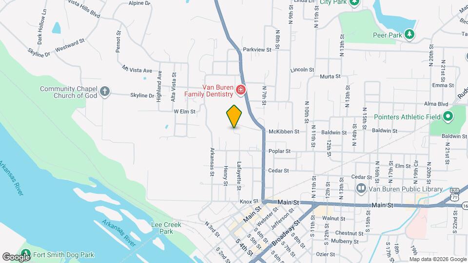 510 Lafayette St Map and Location Details