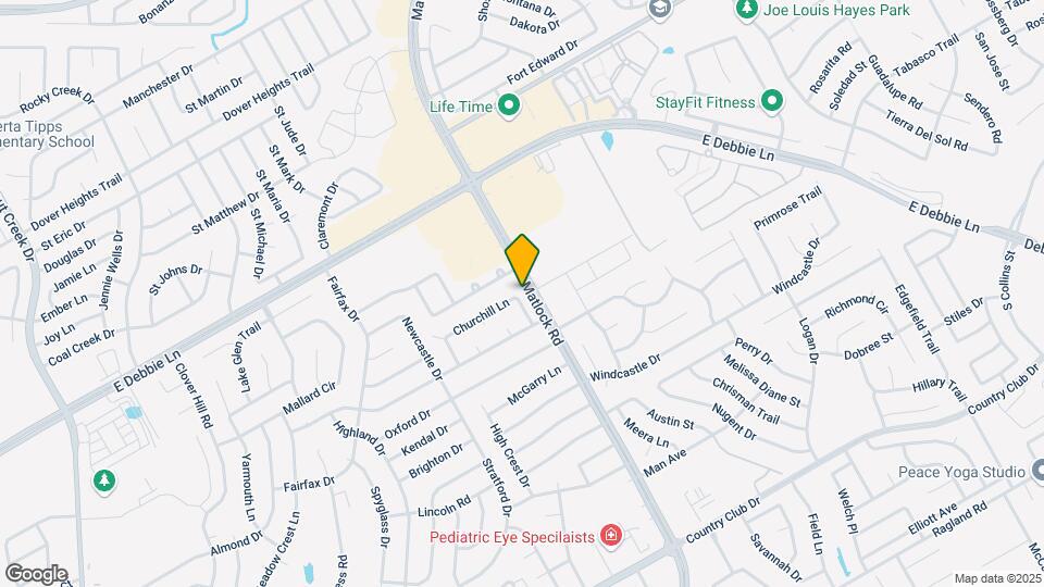 1647 Churchill Ln Mapa y Detalles de la Ubicación