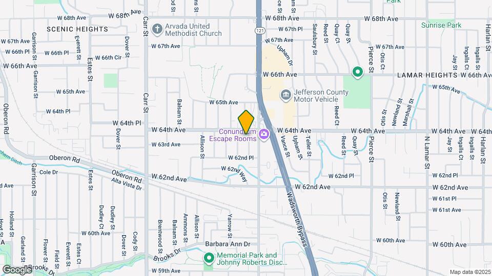 6335 Yukon St Map and Location Details