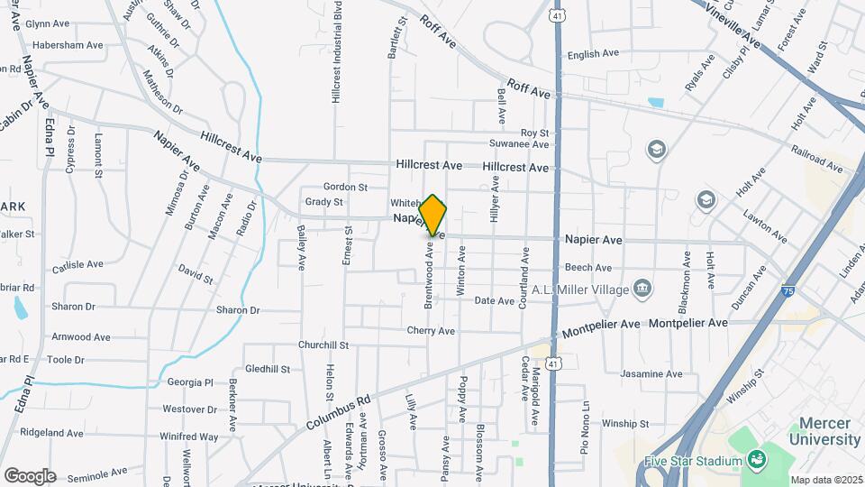 1126 Brentwood Ave Map and Location Details