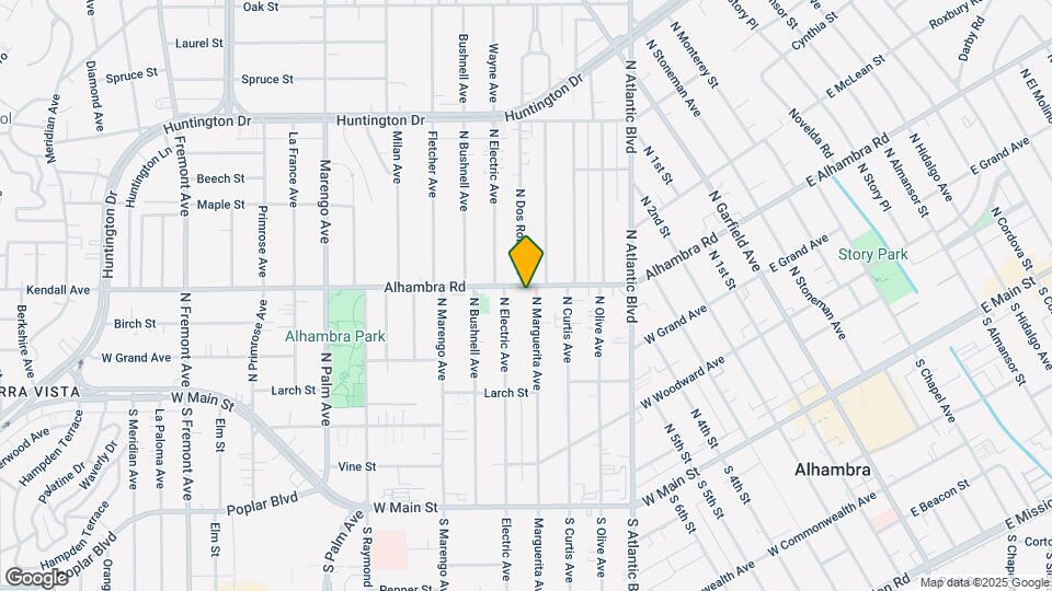 525 N Marguerita Ave Map and Location Details