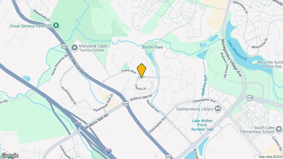 1095 Travis Ln Map and Location Details