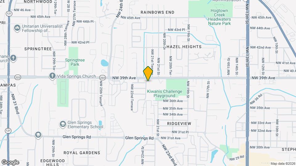 3741 NW 21st Dr Map and Location Details