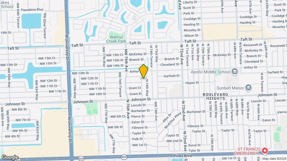 1131 N 75th Ave Map and Location Details