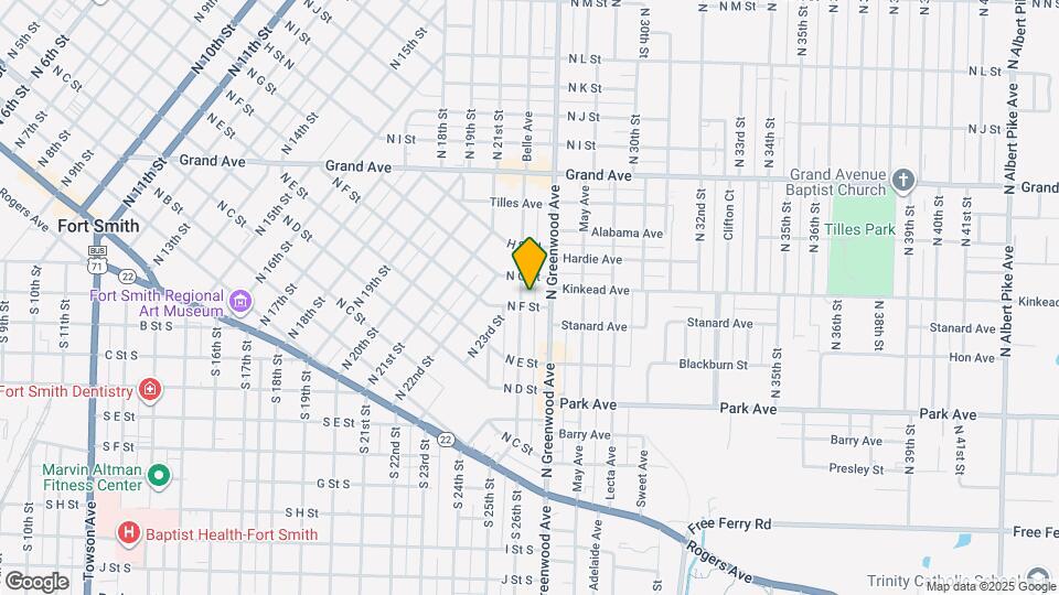 604 Belle Ave Map and Location Details