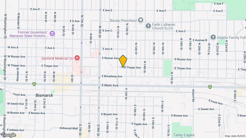 1119 E Thayer Ave Map and Location Details
