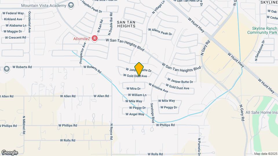 2745 W Gold Dust Ave Map and Location Details