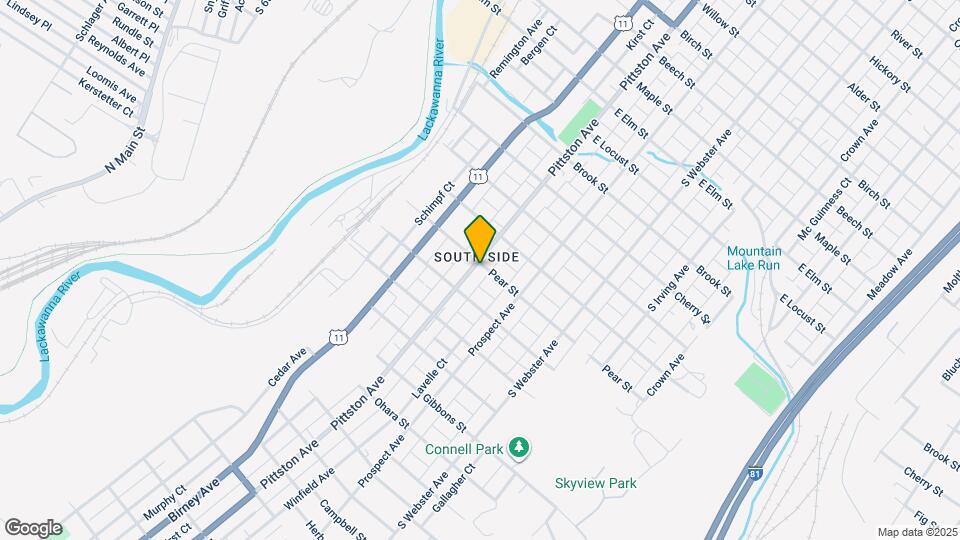 1703 Pittston Ave Map and Location Details