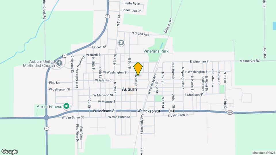 303 N 4th St Map and Location Details