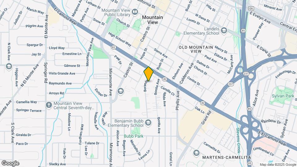 991 Boranda Ave Map and Location Details