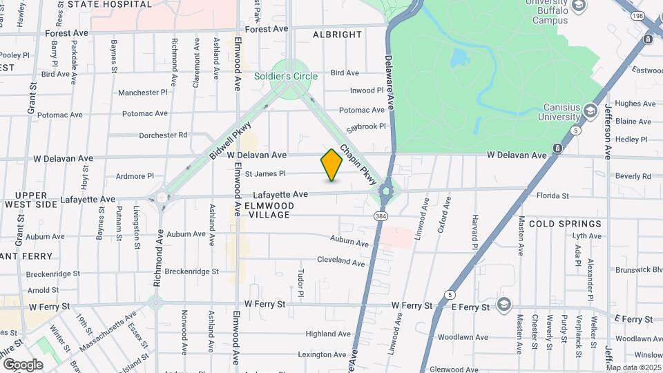 736 Lafayette Ave Map and Location Details