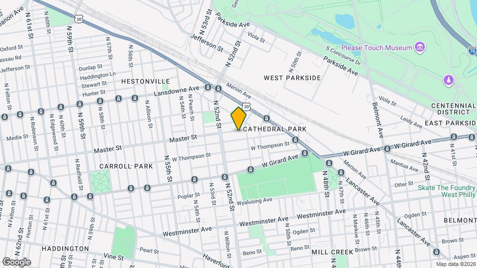 5116 Master St, Unit 2nd Fl Mapa y Detalles de la Ubicación