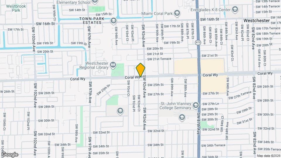 9221 SW 24th Terrace Map and Location Details